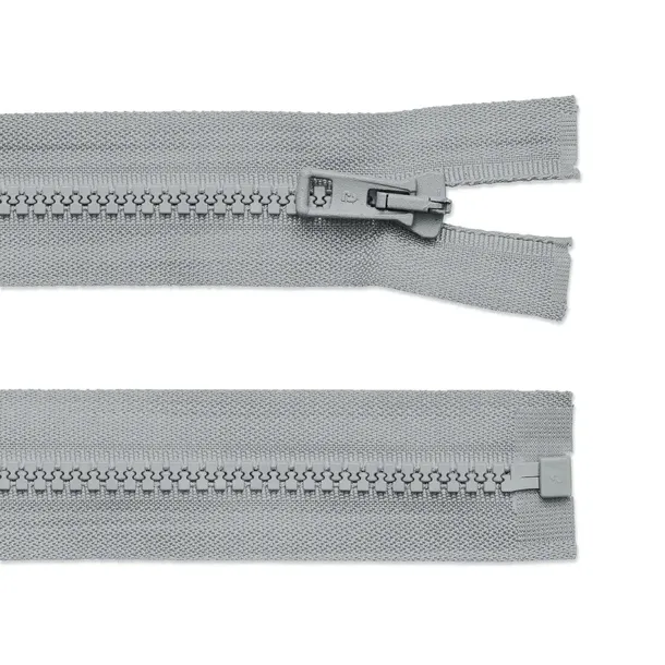 Zamek kostkowy rozdzielczy 85cm szary 17-0205