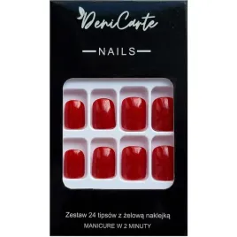 deni-carte-tipsy-square-red-24-szt-kolor-czerwony-sztuczne-paznokcie
