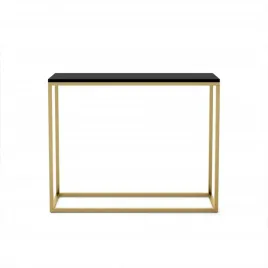 konsola-bianco-szerokosc-100-cm-blat-czarny-mat-stelaz-zloty-do-przedpokoju