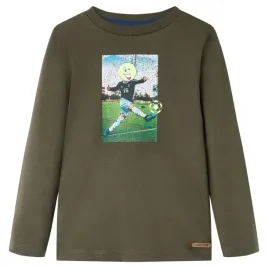 koszulka-dziecieca-z-dlugimi-rekawami-khaki-128