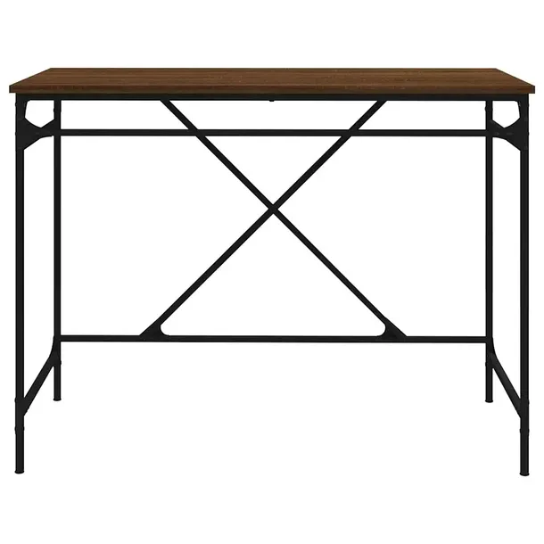 biurko-brazowy-dab-100x50x75-cm-ksztalt-blatu-prostokatny