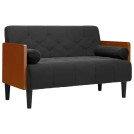 sofa-dwuosobowa-z-poduszkami-walkowymi-czarna-110-cm-aksamit