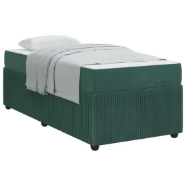 ramka-lozka-z-materacem-ciemna-zielen-80-x-200-cm-tkanina