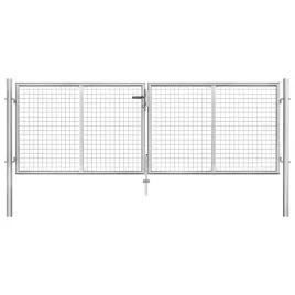 brama-ogrodowa-galwanizowana-stal-306x125-cm-srebrna
