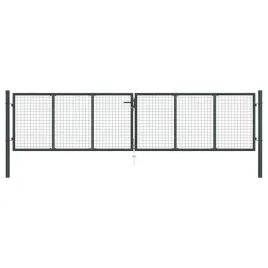 brama-ogrodowa-z-siatki-ocynkowanej-stal-400x75-cm-szara