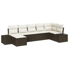 zestaw-sof-na-ogrod-z-poduszka-7-pcs-brazowy-polirattan