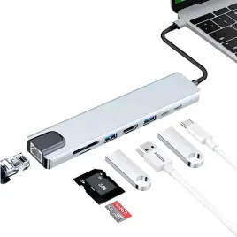 hub-adapter-rozdzielacz-usb-c-do-laptopa-8w1-usb-3-0-hdmi-4k-lan-alu-100w