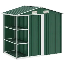 szopa-ogrodowa-z-regalem-zielona-205x130x183-cm-zelazna