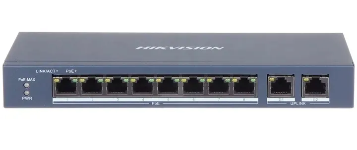 switch-poe-hikvision-8x-poe-2x-lan-100mps-do-kamer-kod-producenta-ds-3e0310p-e-m