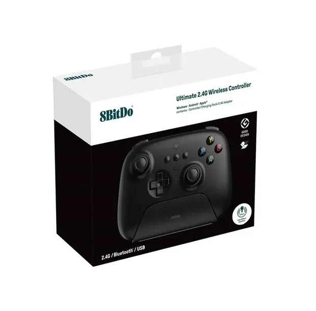 8bitdo-ultimate-2-4g-pad-pc-hall-ed-blac-zlacza-usb