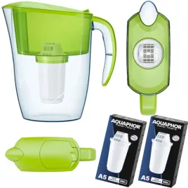 dzbanek-filtrujacy-do-wody-aquaphor-smile-zielony-2x-wklady-filtrujace-a5