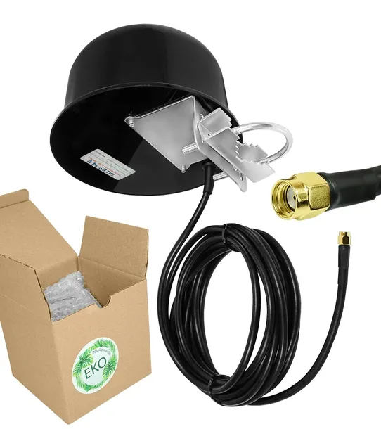 Mocna antena dookólna 2,4GHz TALES 14V czarny + 5m kabla RP-SMAm