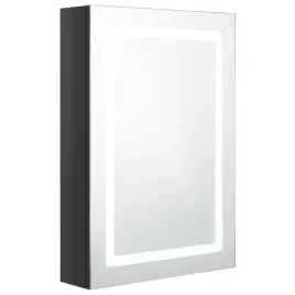 szafka-lazienkowa-z-lustrem-i-led-lsniaca-czern-50x13x70-cm