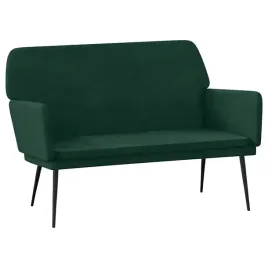 lawka-ciemnozielona-108x79x79-cm-tapicerowana-aksamitem