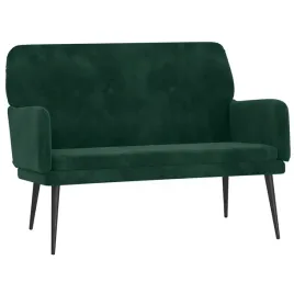 lawka-ciemnozielona-108x79x79-cm-tapicerowana-aksamitem