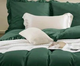 posciel-z-mikrofibry-ruffy-zielona-4620-140x200-spod-igly-i-nitki