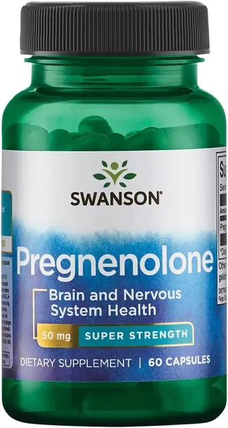 Swanson Pregnenolone 50 mg 60 kapsułek PREGNENOLON