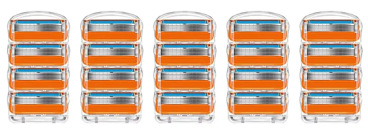 20x WKŁADY OSTRZA NOŻYKI DO GILLETTE FUSION 5 POWER PROGLIDE 20 SZT