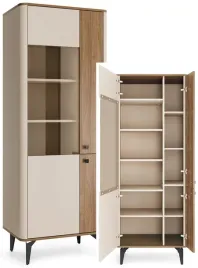 meble-aurena-02-nowoczesna-wysoka-witryna-na-nozkach-orzech-cashmere