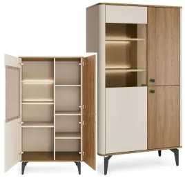 meble-aurena-03-led-nowoczesna-niska-witryna-na-nozkach-orzech-cashmere