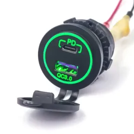ladowarka-usb-c-a-qc-3-0-pd-zielona-36w-do-zabudowy-quick-charge