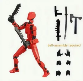 figurka-robot-skladany-3d-czerwony-prezent-zabawka
