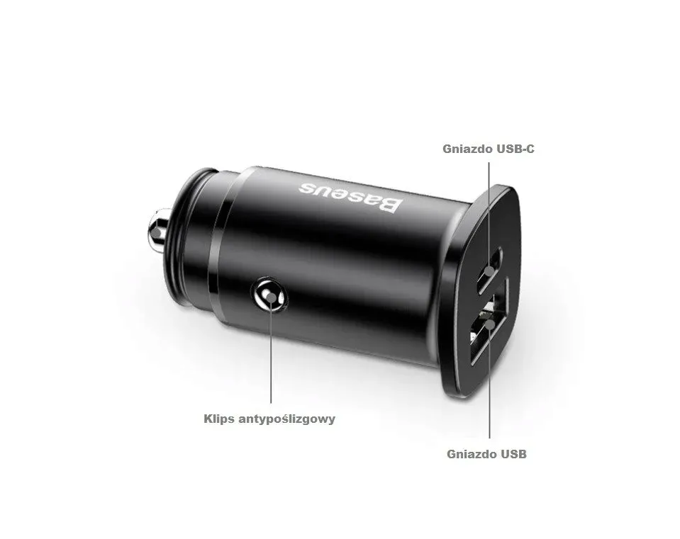 ladowarka-samochodowa-baseus-usb-typ-c-qc-pd-30w-stan-nowy