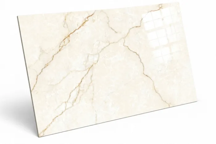 PŁYTKI PODŁOGOWE GRES IMITUJĄCY NATURALNY KAMIEŃ MAXIMA CREMA 60X120 POŁYSK