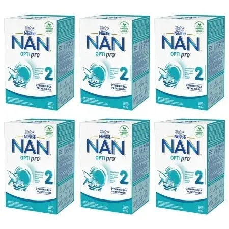 NESTLE NAN OPTIPRO 2 Mleko następne 6 x 650g