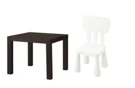 ikea-zestaw-lack-stolik-czarnybraz-mammut-krzeselko-biale