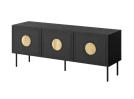 szafka-rtv-palazzo-150x42x60-czarny-dab-craft
