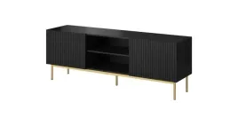 szafka-rtv-pafos-na-zlotym-stelazu-ze-stali-150x40x60-czarny-mat