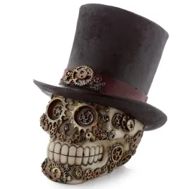 dekoracyjna-czaszka-w-stylu-steampunk-w-cylindrze