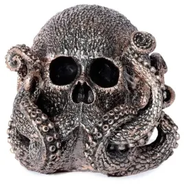 bronze-skull-octopus-czaszka-osmiornica