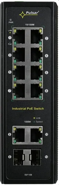 switch-przemyslowy-pulsar-isf108-8xpoe-2xcombo-stan-nowy