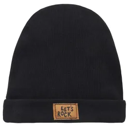 czapka-niemowleca-dla-chlopca-czarna-pinokio-lets-rock