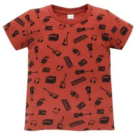 koszulka-t-shirt-dla-chlopca-czerwona-lets-rock-pinokio