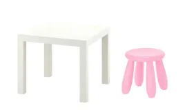 ikea-zestaw-stolik-lack-bialy-mammut-stolek-rozowy