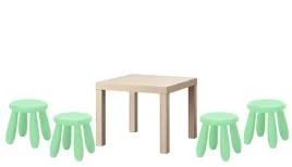 ikea-stolik-lack-dab-bejcowany-na-bialo-mammut-4x-stolek-jasnozielony