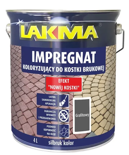 IMPREGNAT DO KOSTKI BRUKOWEJ GRAFITOWY SILBRUK 4L LAKMA