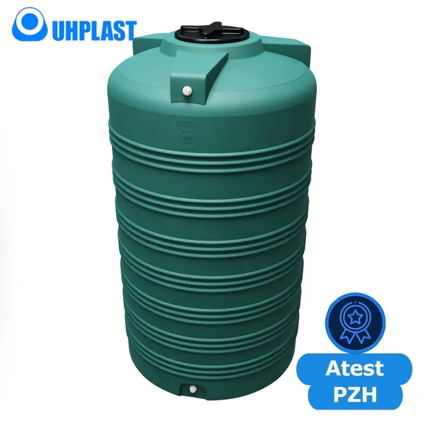 Zbiornik plastikowy deszczówka, beczka 2000 l (średnica: 116 cm) atest PZH