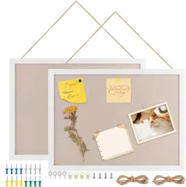 tablica-materialowa-wiszaca-2x-30x40-korkowa-zestaw-piny-drewniana-do-domu