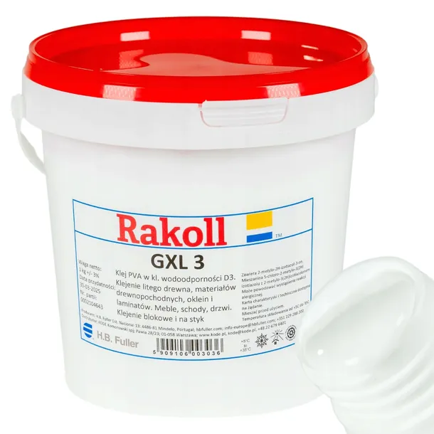 Klej RAKOLL GXL-3 1kg do drewna wodoodporny D3 MDF OSB do fornirów prasy