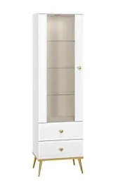 witryna-wysoka-1-drzwiowa-z-szufladami-1d2sz-55-cm-bialy-polysk-gilden-ml