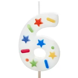 swieczka-na-tort-cyfra-6-konfetti-bialy-partydeco-10-cm
