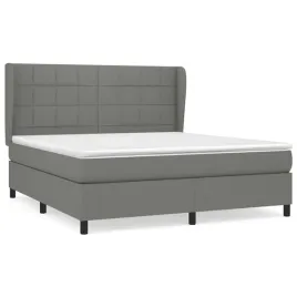 lozko-kontynentalne-ciemnoszare-203-x-183-x-118-128-cm-z-materacem-180-x