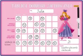tablica-dobrego-zachowania-dla-dziewczynki-rozowa