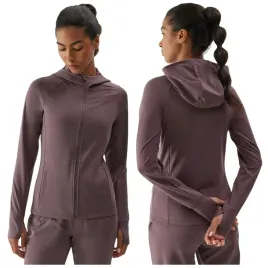bluza-z-kapturem-damska-4f-rozpinana-sportowa-treningowa-termoaktywna-xs
