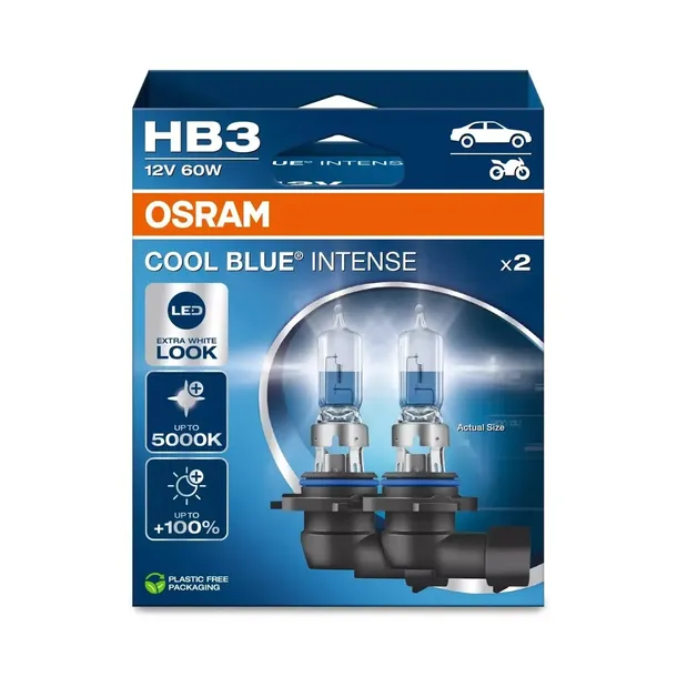 Żarówka 12V HB3 60W OSRAM COOL BLUE INTENSE EKO  - 2szt