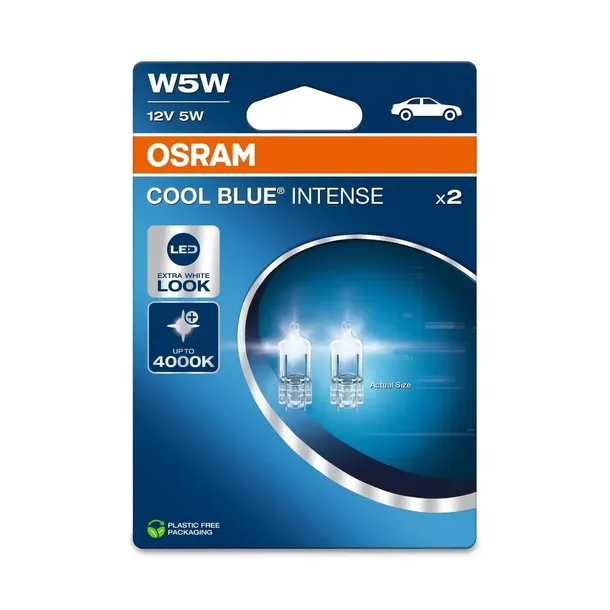 Osram w5w Cool Blue Intense Żarówki Samochodowe Chłodne Światło 4000K